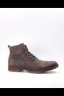 Dune London Brown Heavy Duty Leather Simon Ankle Boots - Image 2 of 6