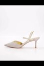 Dune London Silver Standard Fit Classical Elasticated Open Court Shoes - Image 1 of 1