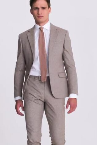 MOSS Natural Slim Fit New Suit Jacket - Image 2 of 8