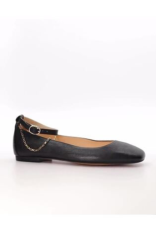 črna - Dune London Halles Ankle Chain Ballet lahki športni copati - Slika 2 iz 6