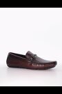 Dune London Brown Wide Fit Beacons Woven Trim Driver Moccasins - Image 2 of 7