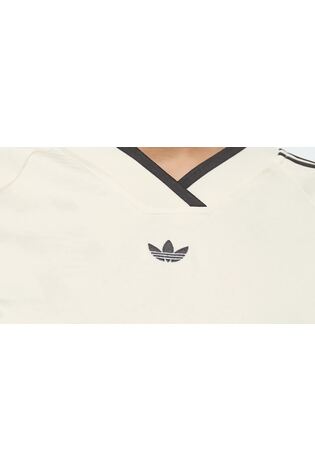 adidas originals White Rouched Football Inspired T-Shirt - Image 2 of 6