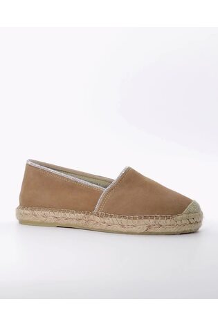 Dune London Brown Diamanté Trim Genivee Espadrilles - Image 2 of 7