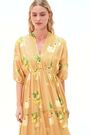 Roman Citrus Print Boho Maxi Dress - Imaginea 2 din 6