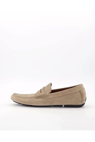 Dune London Cream Bradlay Saddle Driver Shoes - Image 2 of 7