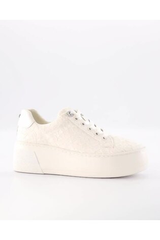 Cream platform trainers clearance