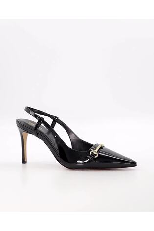 Dune London Black Closest Comfort Snaffle Slingback Heels - Image 2 of 6