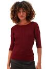 Roman Red Shimmer Ribbed Knitted Jumper - Image 2 of 6