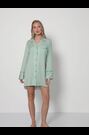 Aruelle Green Muted Stripe Nightshirt - Image 2 of 4