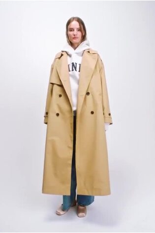 Brown Sandy Liang Bow-Back Trench Coat - Image 2 of 5