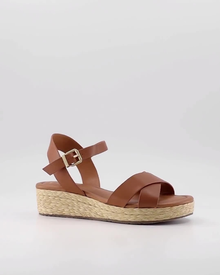 Buy Dune London White Wide Fit Linnie Cross-Strap Flatform