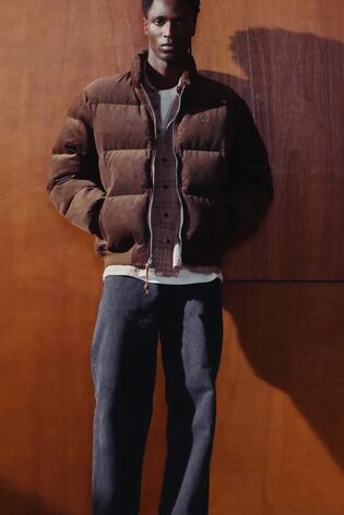 Polo Ralph Lauren Brown Wyoming Corduroy Padded Bomber Jacket - Image 2 of 12