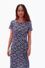 Roman Blue Petite Ditsy Floral Pocket Stretch Dress - Image 2 of 6
