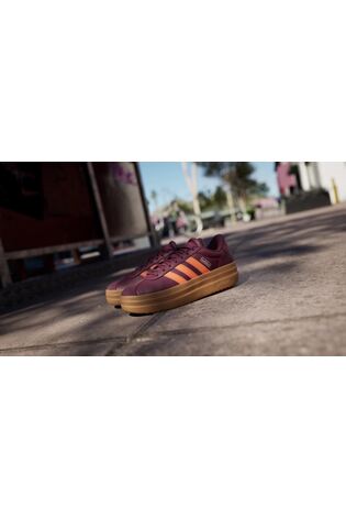 adidas Red VL Court Bold Trainers - Image 2 of 17