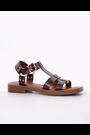 Dune London Brown Loto Moto Sandals - Image 2 of 6