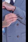 Blauw - Harry Brown Slim Fit Oliver Linen Cotton Blend Suit: Smart Trousers - Image 2 of 10