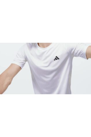 adidas White Workout Essentials Short Sleeve T-Shirt - Image 2 of 6