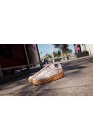 adidas Light Pink VL Court Bold Trainers - Image 2 of 17