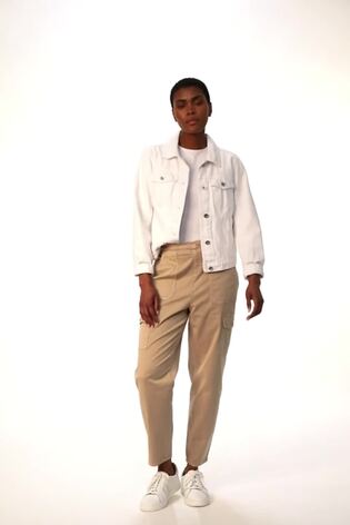 Roman Natural Casual Cargo Stretch Trousers - Image 2 of 6