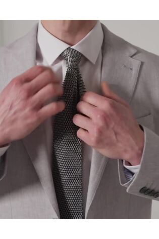 Harry Brown Grey Giacomo Slim Fit Cotton Linen Suit Jacket - Image 2 of 12
