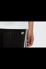 adidas Originals Black/White Soccer Summer Satin Pinstripe Wide Leg Trousers - Image 2 of 7