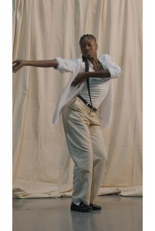 Gap White 100% Linen Long Sleeve Oversized Shirt - Image 2 of 6