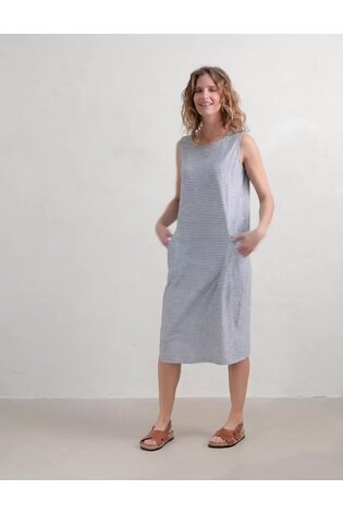 Seasalt Cornwall Blue Halldrine Jersey Dress - Image 2 of 6