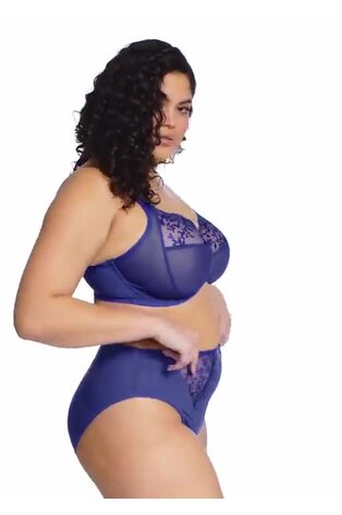Elomi Blue Zarla High Leg Briefs - Image 2 of 7