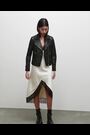 AllSaints Black Dalby Biker Jacket - Image 2 of 9