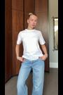 White Crew Neck Girlfriend T-Shirt - Image 2 of 9