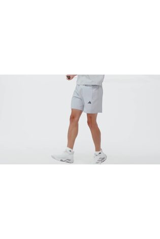 adidas Light Grey Workout Essentials Base Woven Shorts - Image 2 of 5