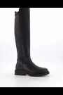 Dune London Black Tempar Cleated 50/50 Knee High Boots - Image 2 of 6