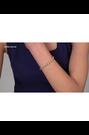 Karen Millen Gold Tone Logo Pearl Hinged Bangle - Image 2 of 6