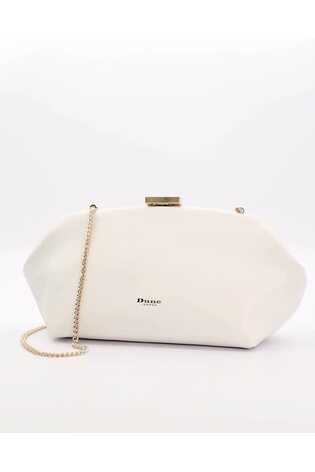 Buy Dune London White Expect Cube Clasp Clutch Bag from Next Luxembourg