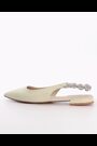 Dune London Cream Hollywood Embellished Chain Slingbacks - Image 2 of 6