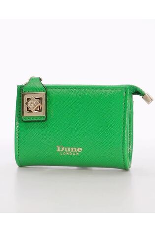Dune London Green Chrome Koined Turnlock Cardholder - Image 2 of 6 Dune London Green Chrome Koined Turnlock Cardholder - Image 2 of 6