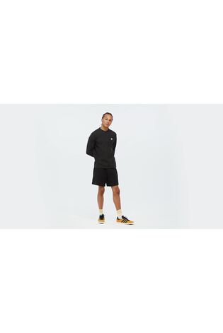 Negro - adidas Originals Trefoil Essentials Long-sleeve Top - Imagen 2 de 5