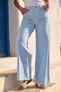 Roman Blue Stripe Wide Leg Jeans - Image 2 of 6