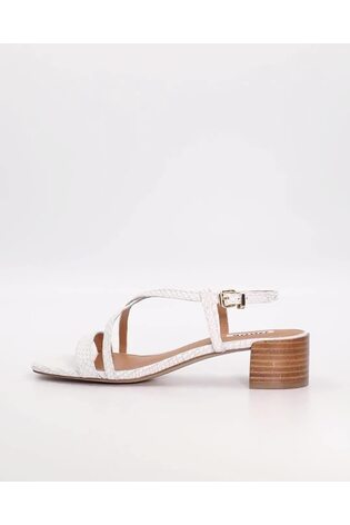 Dune London White Low Block Jaskell Sandals - Image 2 of 6