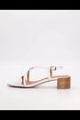 Dune London White Low Block Jaskell Sandals - Image 2 of 6
