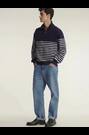 Tommy Hilfiger White Stripe Quarter Zip Sweatshirt - Image 2 of 8