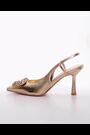 Dune London Natural Calenna Brooch Front Slingback Heels - Image 2 of 6