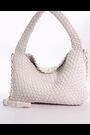 Dune London White Large Deliberate Woven Slouch Bag - Image 2 of 7