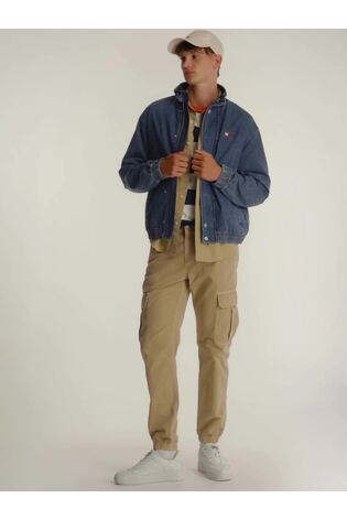 Tommy Jeans Blue Lightweight Collar Jacket - Image 2 of 8
