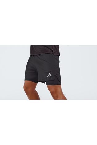 adidas Black Adi365 Running Essentials 2In1 Shorts - Image 2 of 5