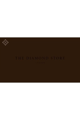 The Diamond Store 9K White Gold Single Stellato 0.09ct Diamond Hoop Earring - Image 2 of 4