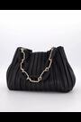 Dune London Black Medium Dominie Pleat Slouch Bag - Image 2 of 6