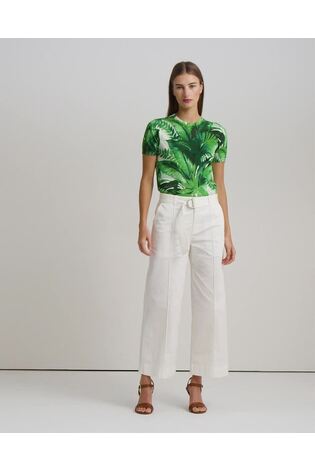 Lauren Ralph Lauren Quartilla Twill Belted Wide Leg Trousers - Image 2 of 6