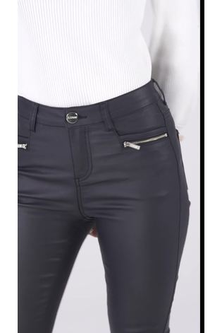 Buy Lipsy Coated Black Mid Rise Skinny Kate Jeans from Next Luxembourg