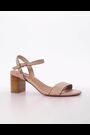 Dune London Pink Wide Fit Jelly Two Part Block Heel Sandals - Image 2 of 6